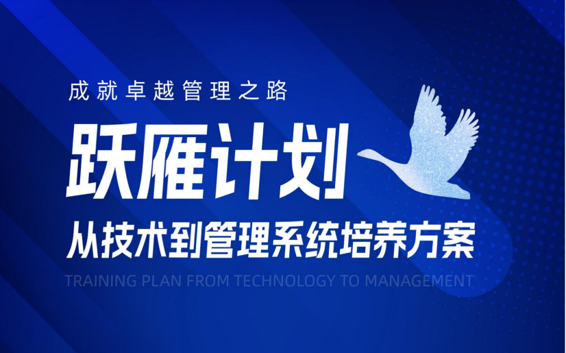 【躍雁計(jì)劃】從技術(shù)走向管理系統(tǒng)培訓(xùn)方案